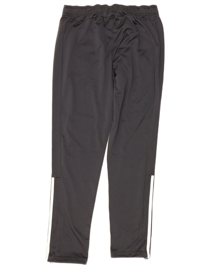 Męskie spodnie dresowe Adidas UK 42/44, duże, szare, poliestrowe