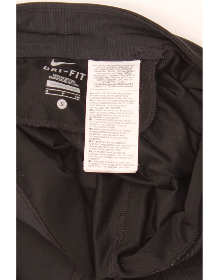 Damskie legginsy Nike Dri Fit UK 10, małe, czarne, poliestrowe