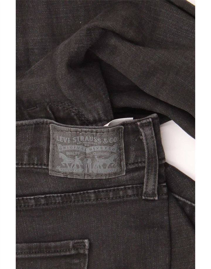 Damskie dżinsy Levi's 314 Shaping Straight W32 L30 Czarna bawełna