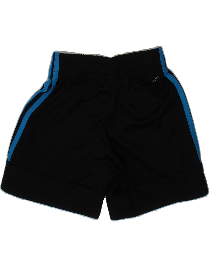 ADIDAS Boys Climalite Sport Shorts 7-8 Years Black Polyester Vintage Adidas and Second-Hand Adidas from Messina Hembry 