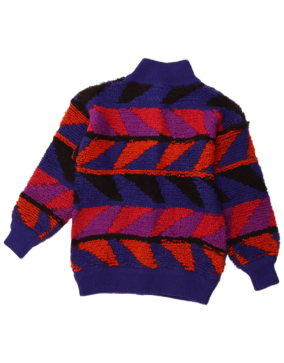 Sweter damski VINTAGE EU 40 Średni niebieski geometryczny akryl