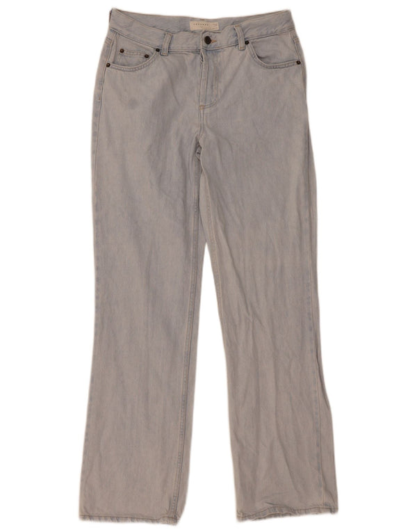 Damskie proste dżinsy Topshop UK 12 Medium W30 L32 Niebieskie bawełniane
