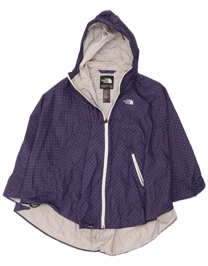 Damska kurtka przeciwdeszczowa The North Face z kapturem i poncho, jeden rozmiar, granatowa w cętki