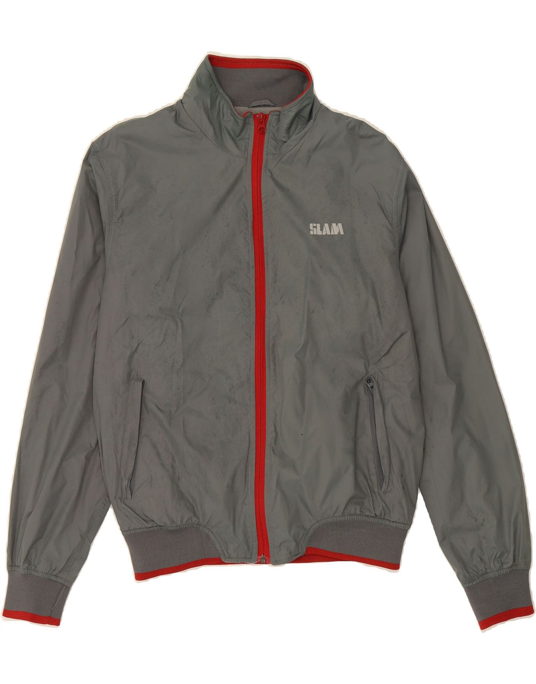 Męska kurtka bomberka SLAM UK 36 Small, szary nylon