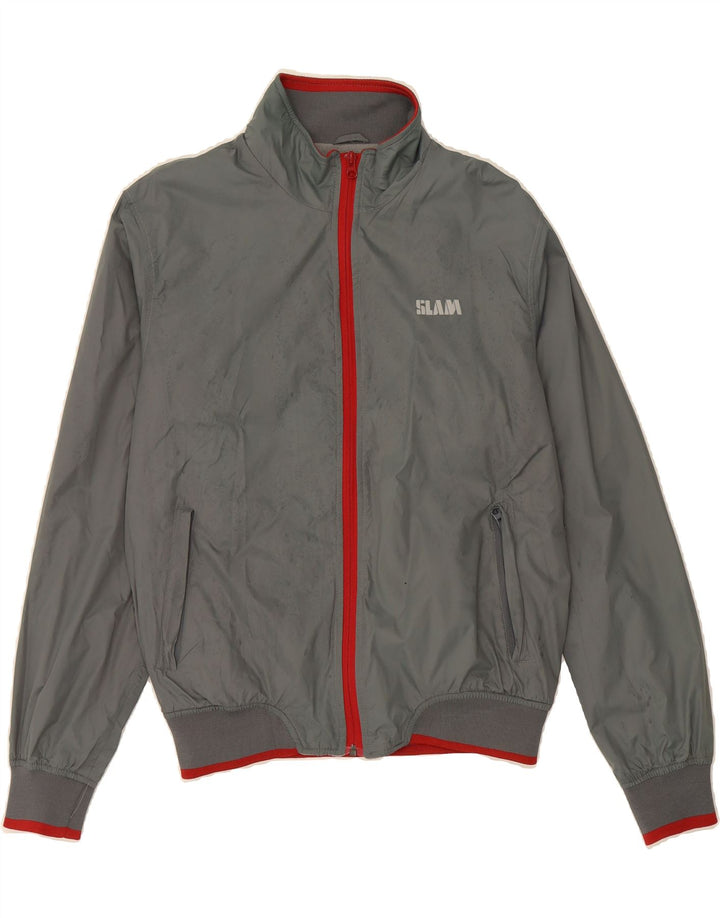 Męska kurtka bomberka SLAM UK 36 Small, szary nylon