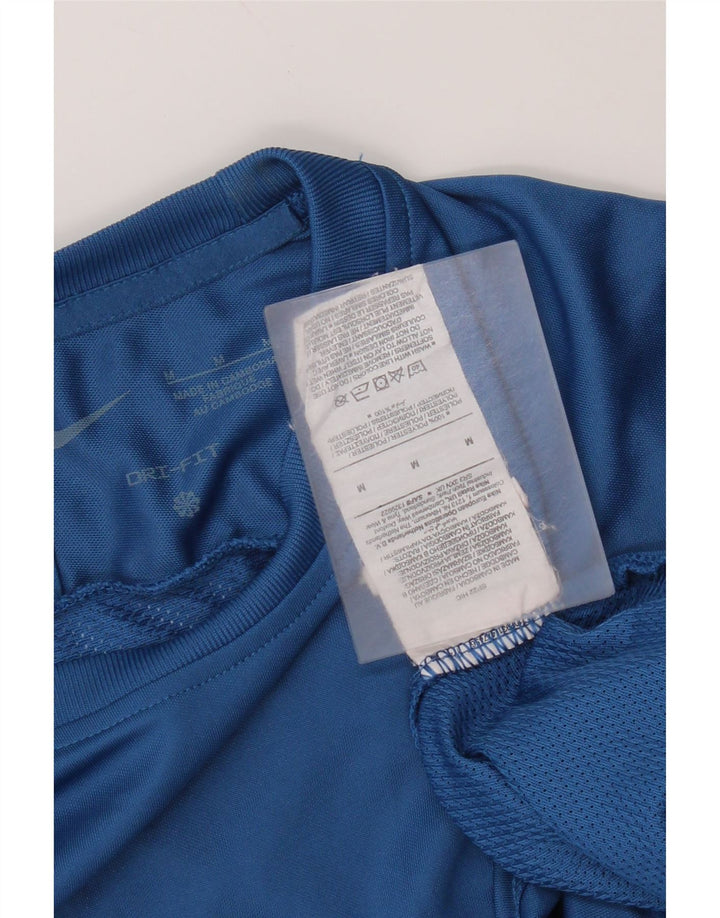 Męska koszulka Nike Dri Fit Top, średni niebieski poliester
