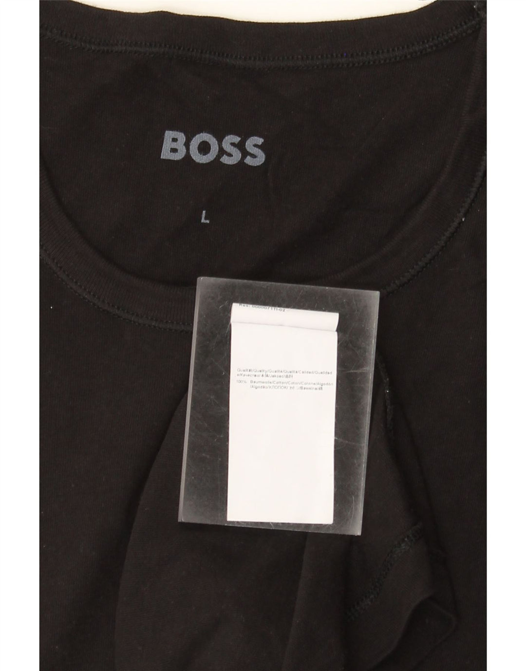 Męska koszulka Hugo Boss, duża, czarna, bawełniana