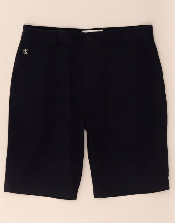 Męskie spodenki chino Calvin Klein Small W30 granatowe, bawełniane