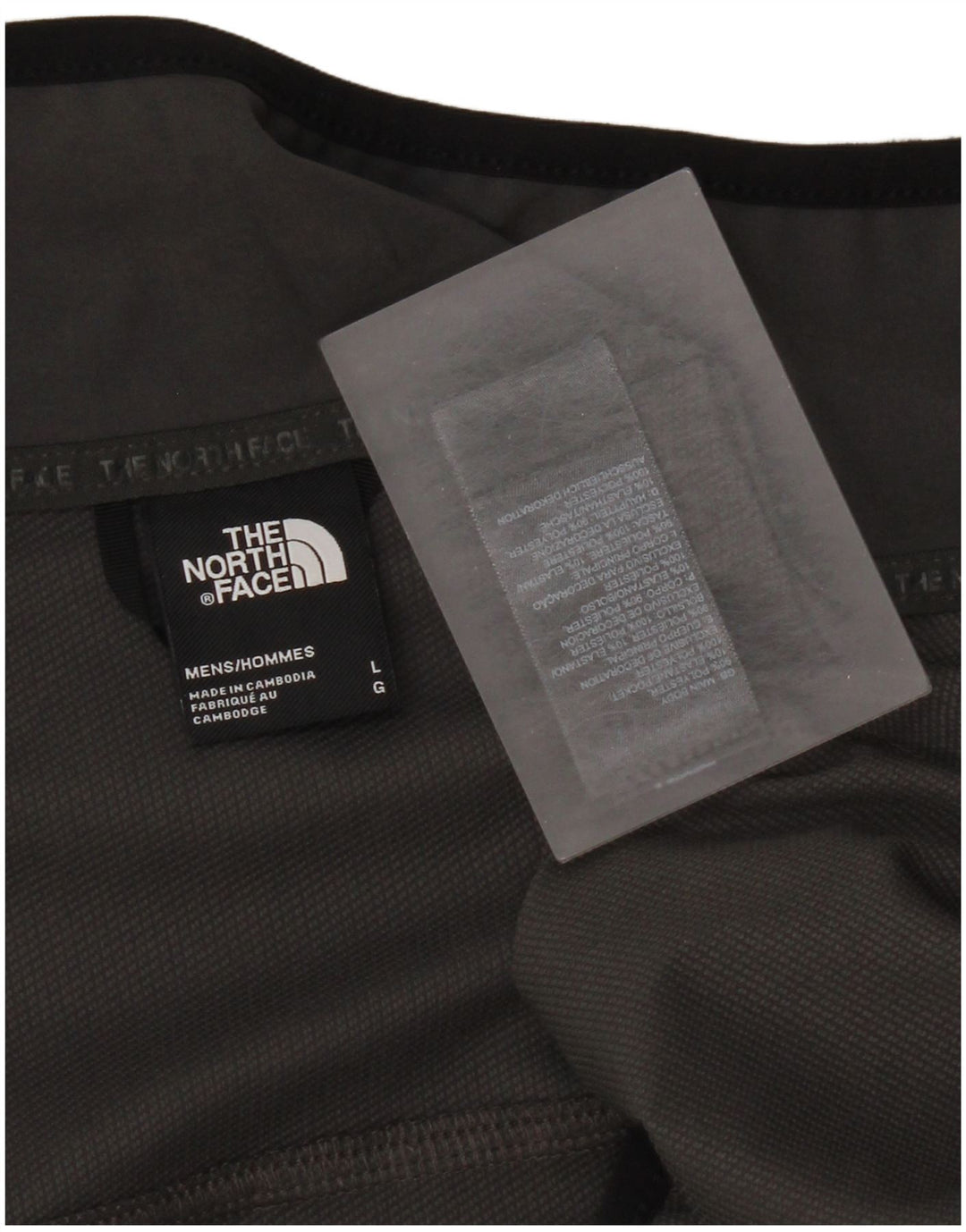 Męska kurtka dresowa bez rękawów The North Face, duża, szara, z poliestru