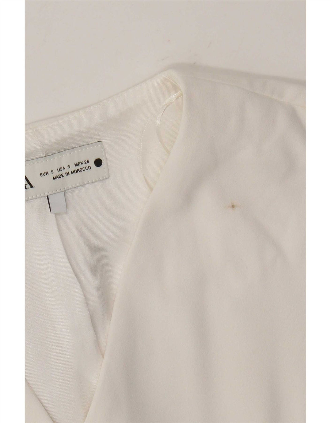 Kamizelka damska Zara UK 10 Small, biała, poliestrowa