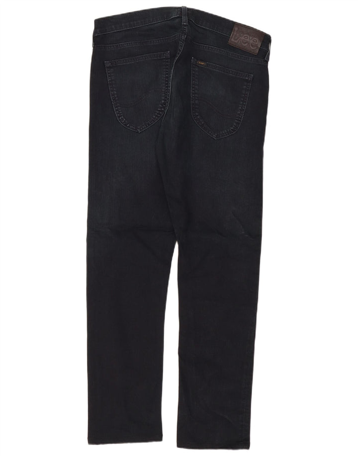 Damskie jeansy Lee Straight W36 L29 granatowe