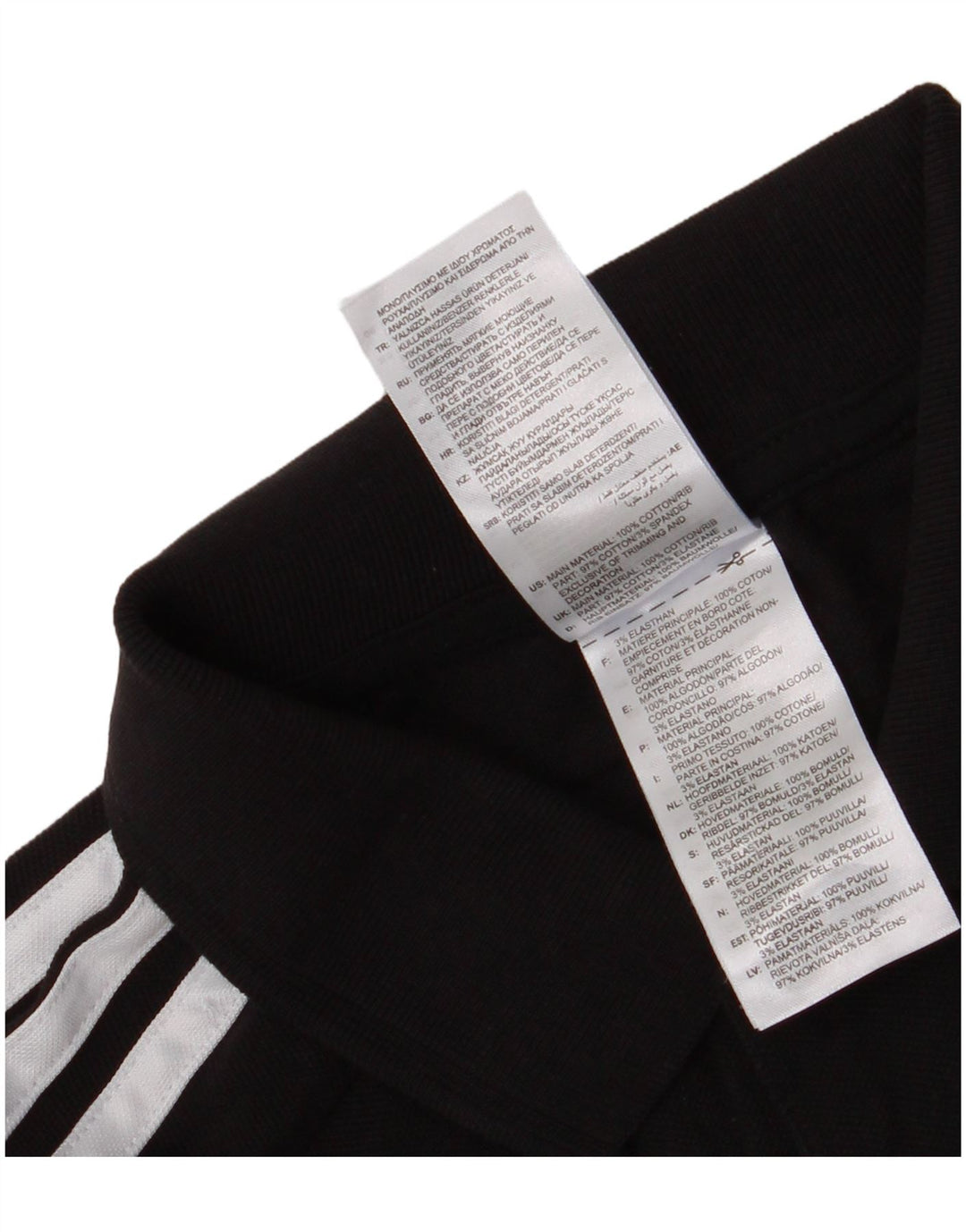 Męska koszulka polo Adidas, mała, czarna, bawełniana