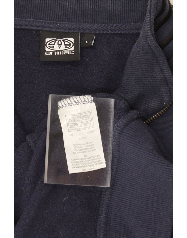 Kurtka męska dresowa ANIMAL, duża, granatowa, bawełniana