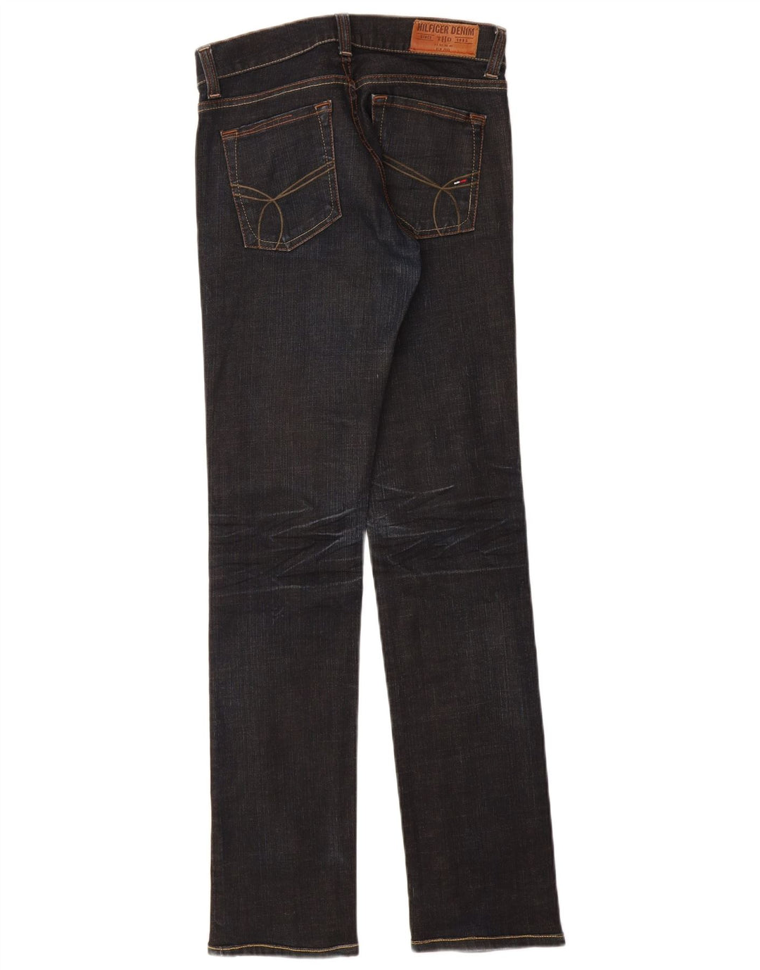 Damskie jeansy slim fit TOMMY HILFIGER W26 L32 granatowe