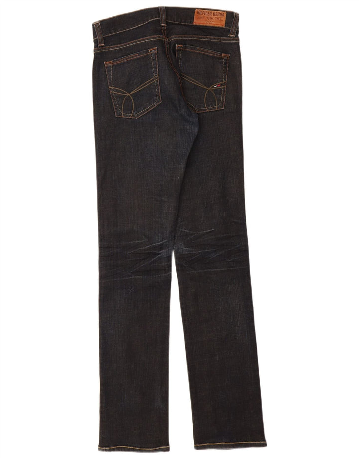 Damskie jeansy slim fit TOMMY HILFIGER W26 L32 granatowe