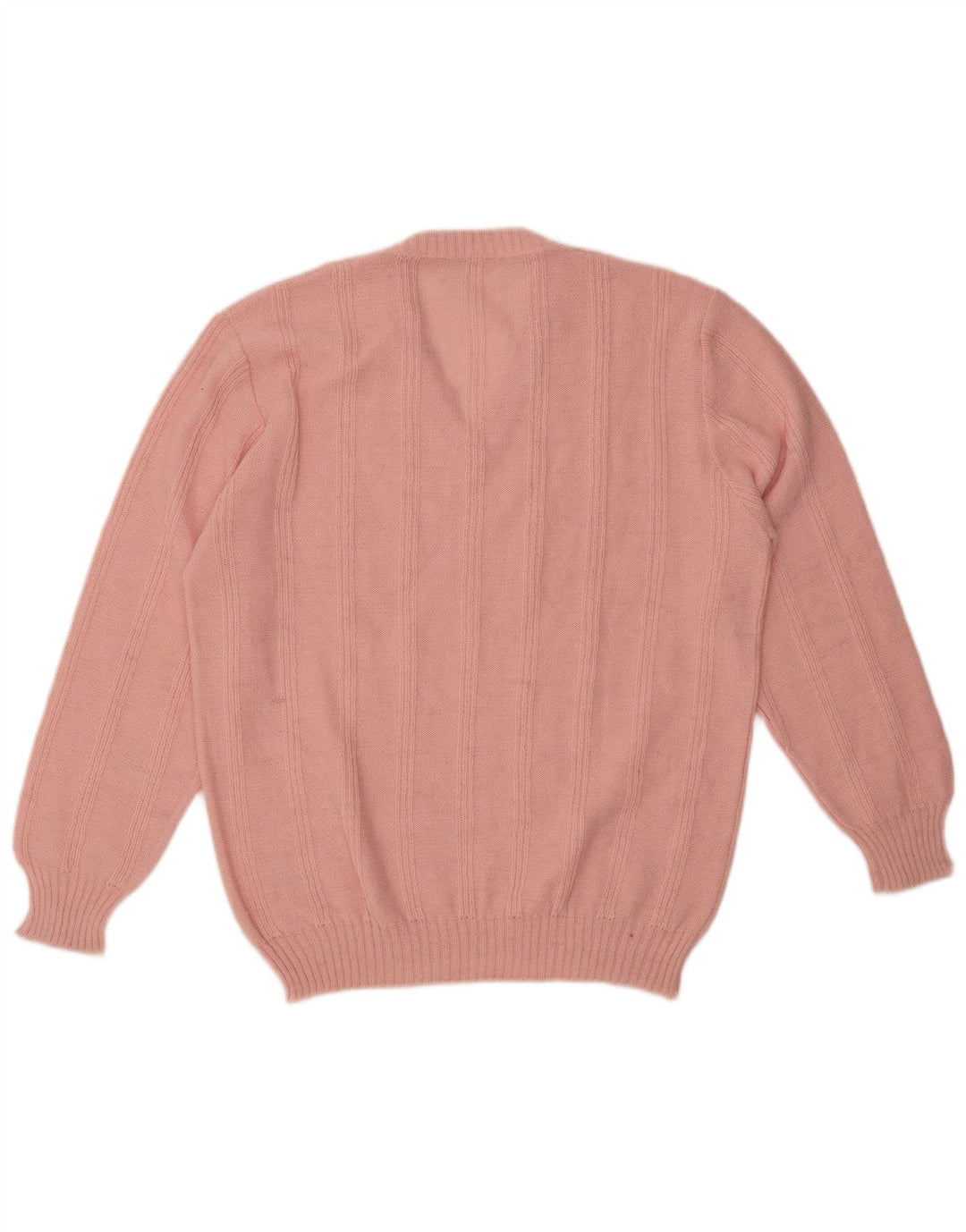 Sweter damski VINTAGE z dekoltem w kształcie litery V, UK 18 XL, różowy