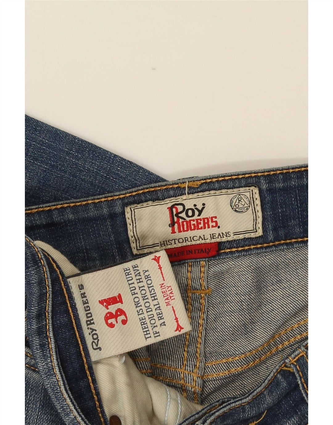 Męskie jeansy slim Roy Rogers W31 L32 niebieskie
