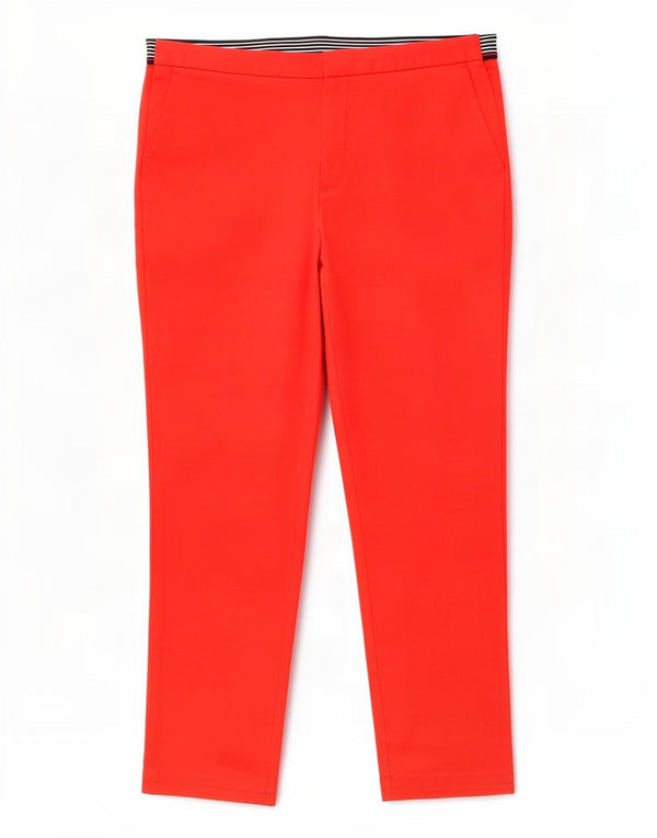 Damskie proste spodnie chino Zara XL W32 L27 czerwone