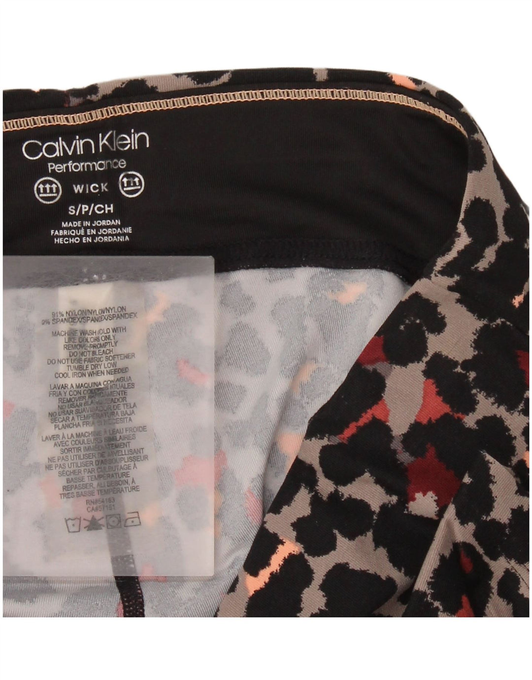 Damskie legginsy Calvin Klein Performance UK 10 Small, szary nylon