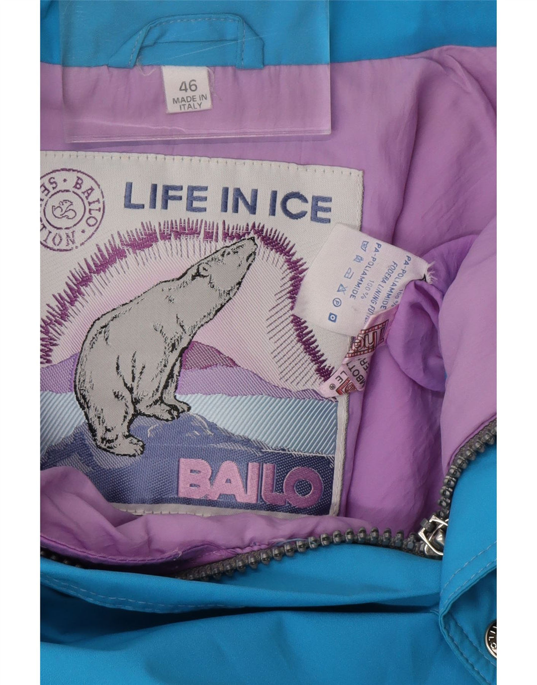 Męska kurtka narciarska Bailo Gore-Tex z kapturem i luźnym krojem IT 46 Mały niebieski poliamid