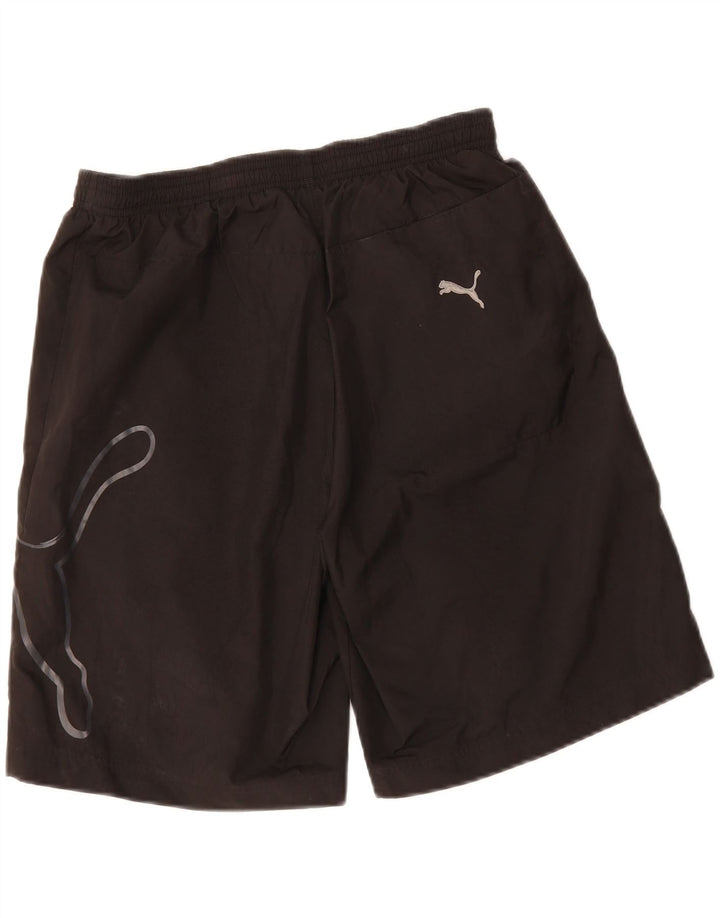 PUMA Mens Graphic Sport Shorts Medium  Black Vintage Puma and Second-Hand Puma from Messina Hembry 