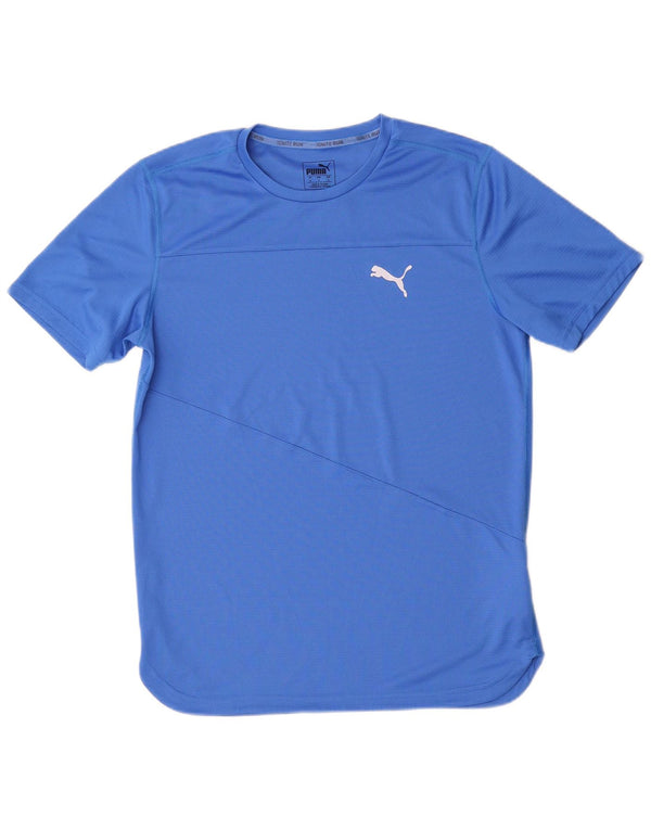 Męska koszulka Puma Top, mała, niebieska, z poliestru