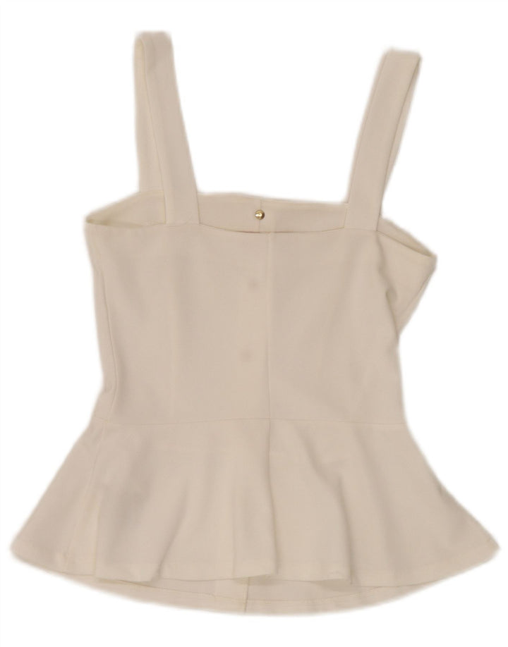 Damski top na ramiączkach Guess UK 6 XS, biały poliester
