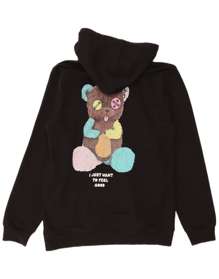 Damski sweter z kapturem i grafiką Barrow UK 18 XL, czarny, bawełniany