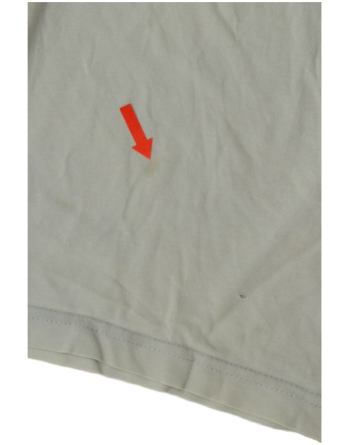 Adidas Męski T-shirt Top Duży Niebieski Bawełniany