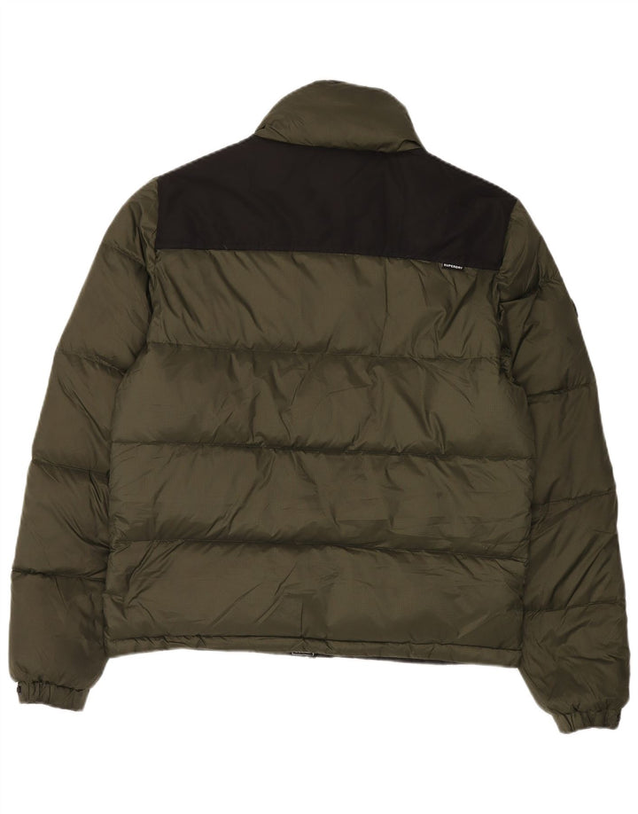 Męska ocieplana kurtka Superdry UK 38, nylon w kolorze średniego khaki