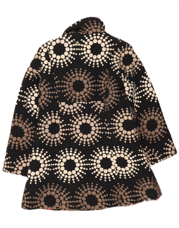 Desigual damski płaszcz EU 44 XL, czarny, geometryczny poliester