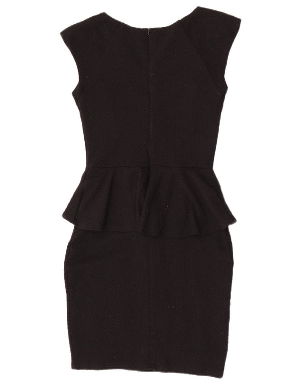 Sukienka damska Lipsy Peplum UK 8, mała, czarna, poliester