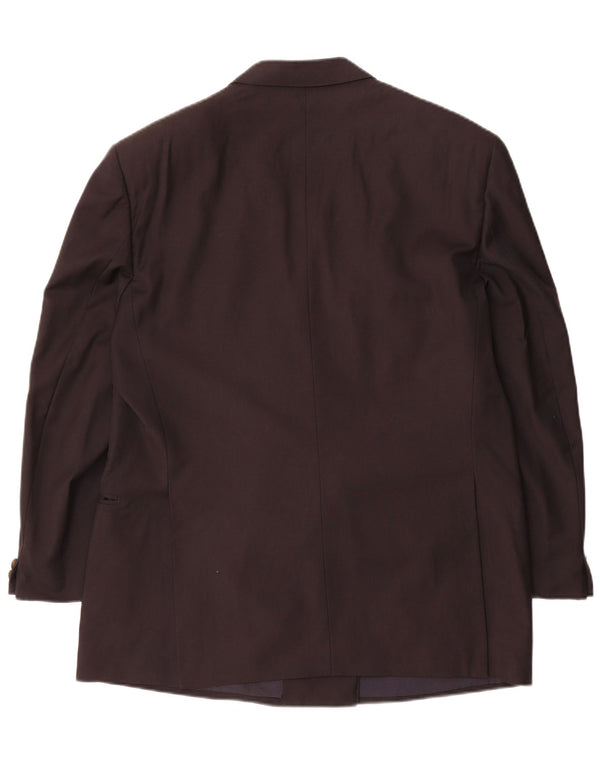 Męska marynarka dwurzędowa Redaelli IT 54 2XL Czarna wełna