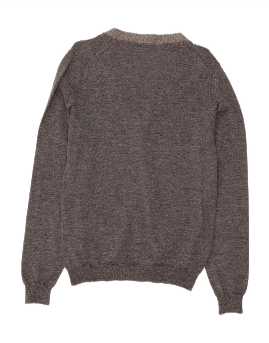 Męski sweter Zara, duży, szary, wełniany