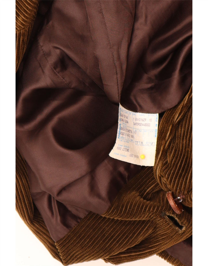 Damska marynarka sztruksowa Velluto Duca Visconti zapinana na 2 guziki IT 48 XL Khaki