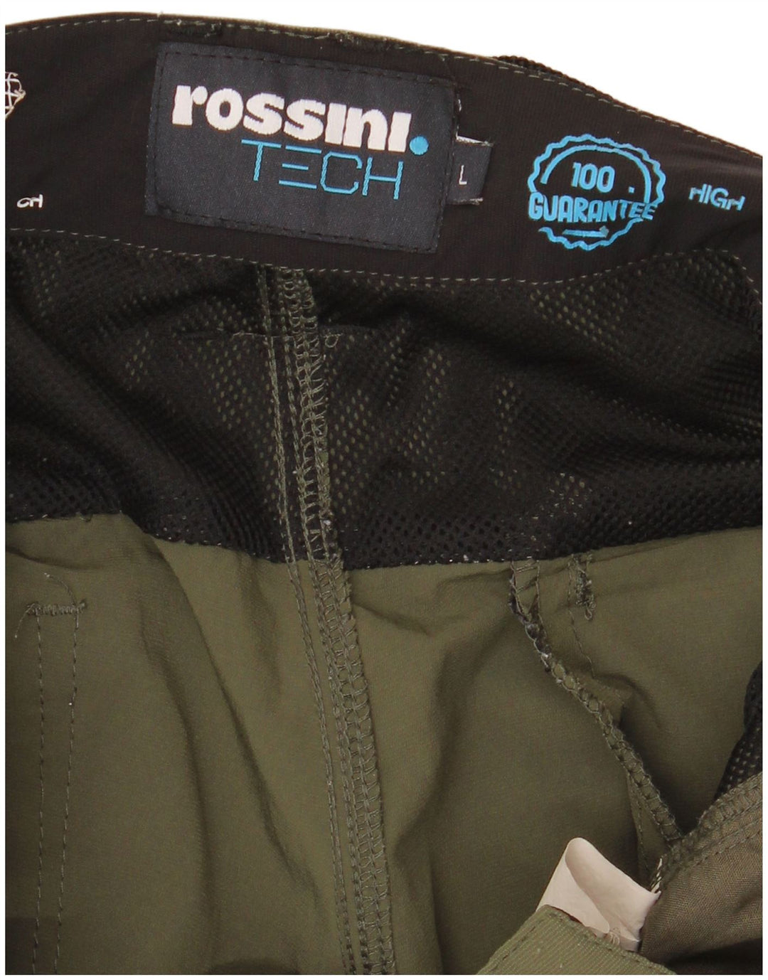 Męskie szorty cargo w stylu vintage, duże, w kolorze khaki, W34