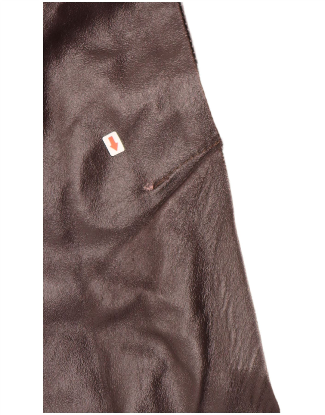 Męski płaszcz skórzany METROPOLITAN IT 50, duża brązowa skóra