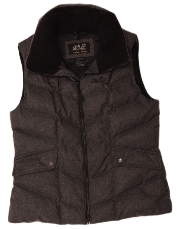 Damska wyściełana kamizelka Jack Wolfskin UK 12, średni szary poliester