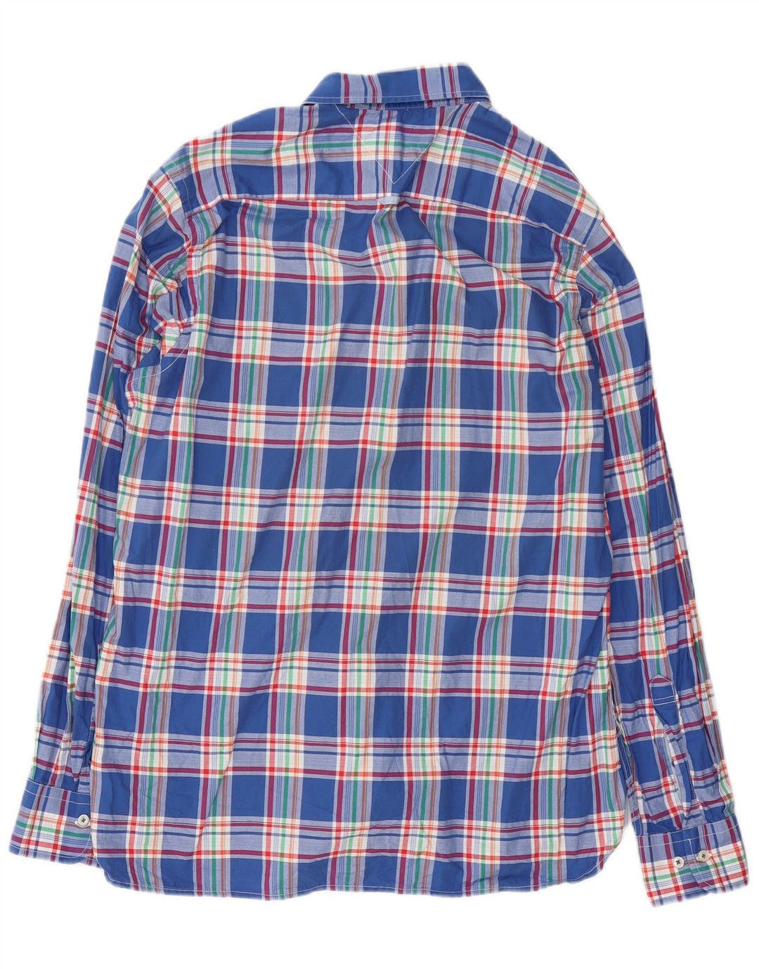 Koszula męska Tommy Hilfiger o dopasowanym kroju, bawełniana w średnią niebieską kratkę