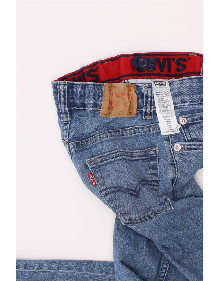 Chłopięce dżinsy Levi's z przetarciami, proste, 6-7 lat W22 L21, niebieska bawełna