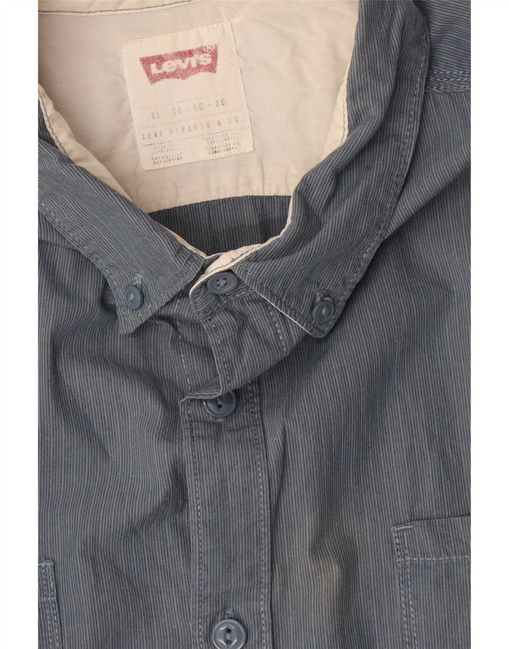 Koszula męska Levi's XL, bawełniana w szare paski