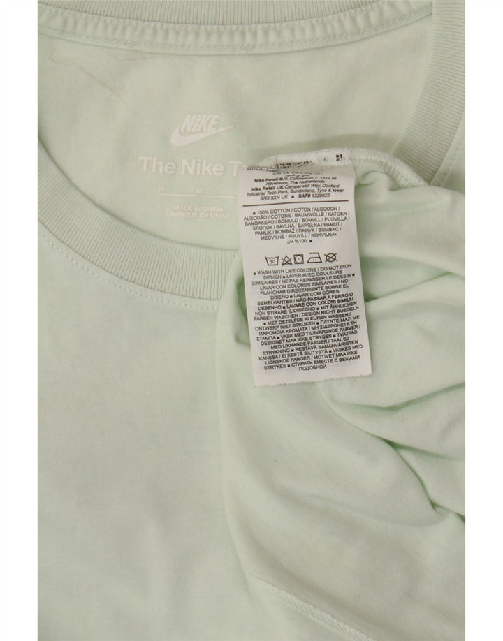 NIKE Mens Graphic T-Shirt Top Medium Green Cotton