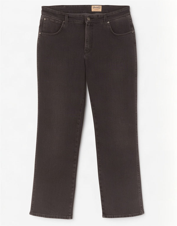 Męskie jeansy Wrangler Texas Stretch Straight W36 L30 Czarna bawełna