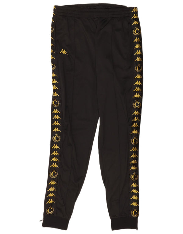Damskie spodnie dresowe Kappa Graphic Joggers UK 18 XL Czarny poliester