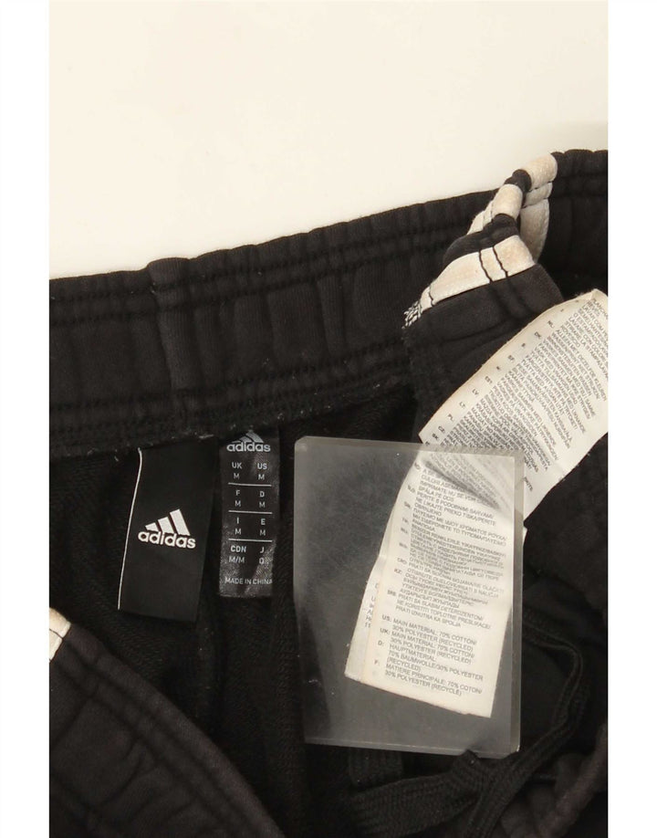 Męskie spodnie dresowe Adidas, średnie czarne, bawełniane