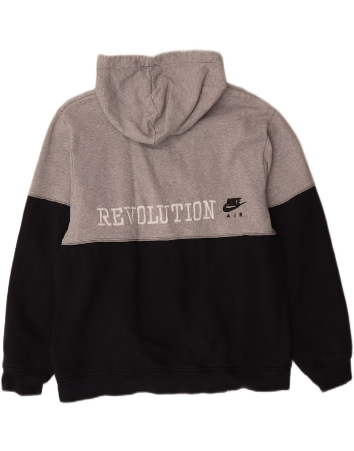 Męski sweter z kapturem i zamkiem błyskawicznym Nike, UK 39/41, średni czarny, blok kolorów