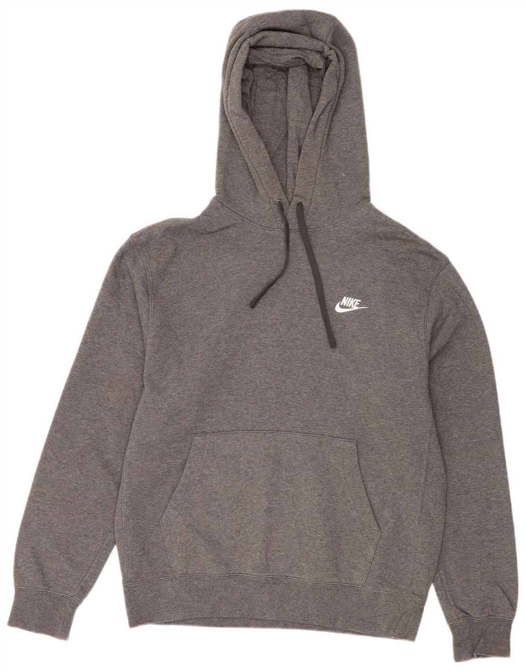 Męski sweter z kapturem NIKE, średnioszary, bawełniany