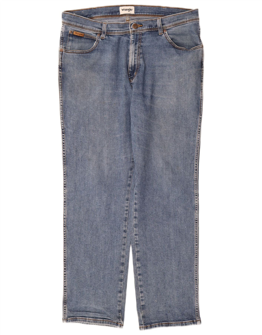 Męskie jeansy Wrangler Texas Straight W38 L32 Niebieskie, bawełniane