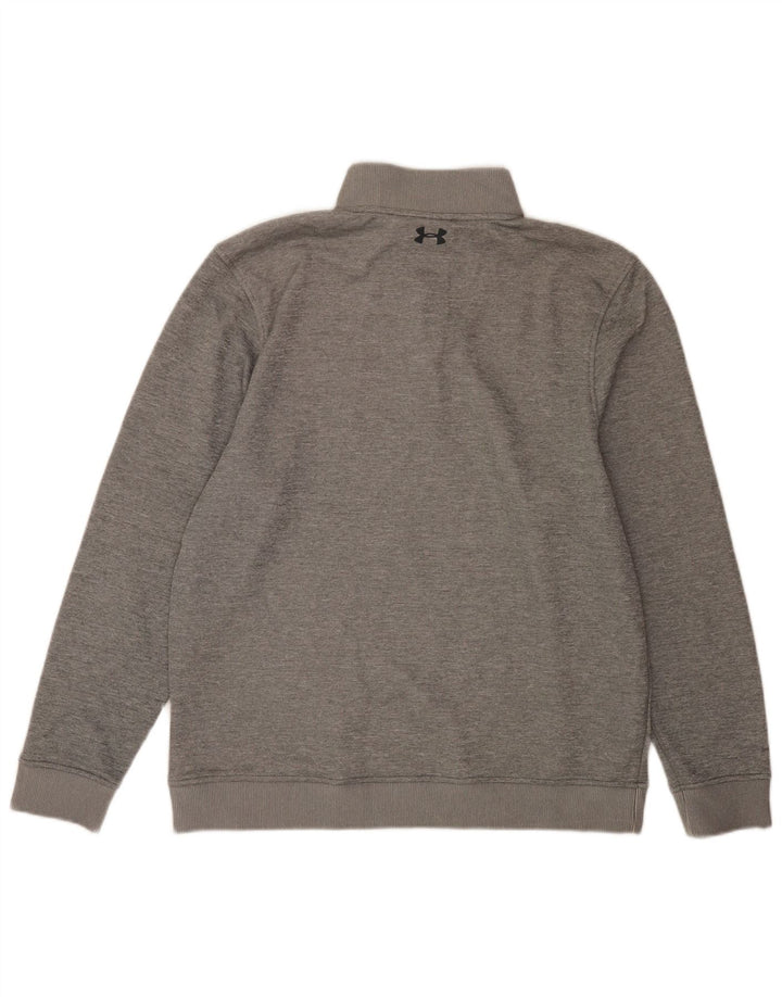 Męski sweter Under Armour Cold Gear z zamkiem błyskawicznym, duży, szary, nakrapiany