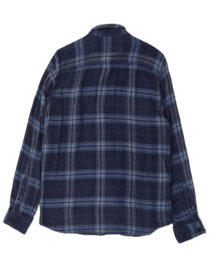 Męska koszula flanelowa Jack & Jones w dużą niebieską kratę